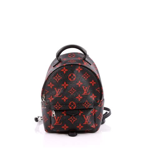 louis vuitton red and black backpack limited edition|Louis Vuitton black monogram backpack.